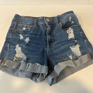 Aeropostale  Blue Distressed Jean Shorts